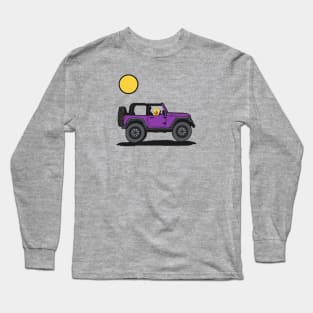 Purple Wrangler with Dog Long Sleeve T-Shirt